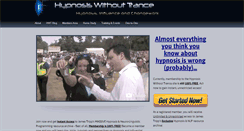 Desktop Screenshot of hypnosiswithouttrance.com